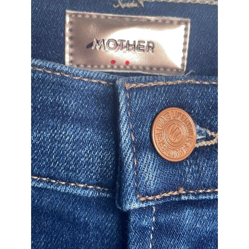 MOTHER The Hustler Ankle Fray Home Movies Size 27 NWT $228 Stretch - Picture 8 of 9